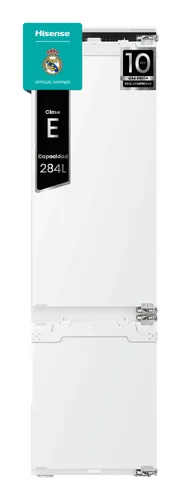 Frigorífico combi integrable - Hisense RB3B280SAWE, No Frost, 284 Litros, WiFi, Motor Inverter, Sin Panelar