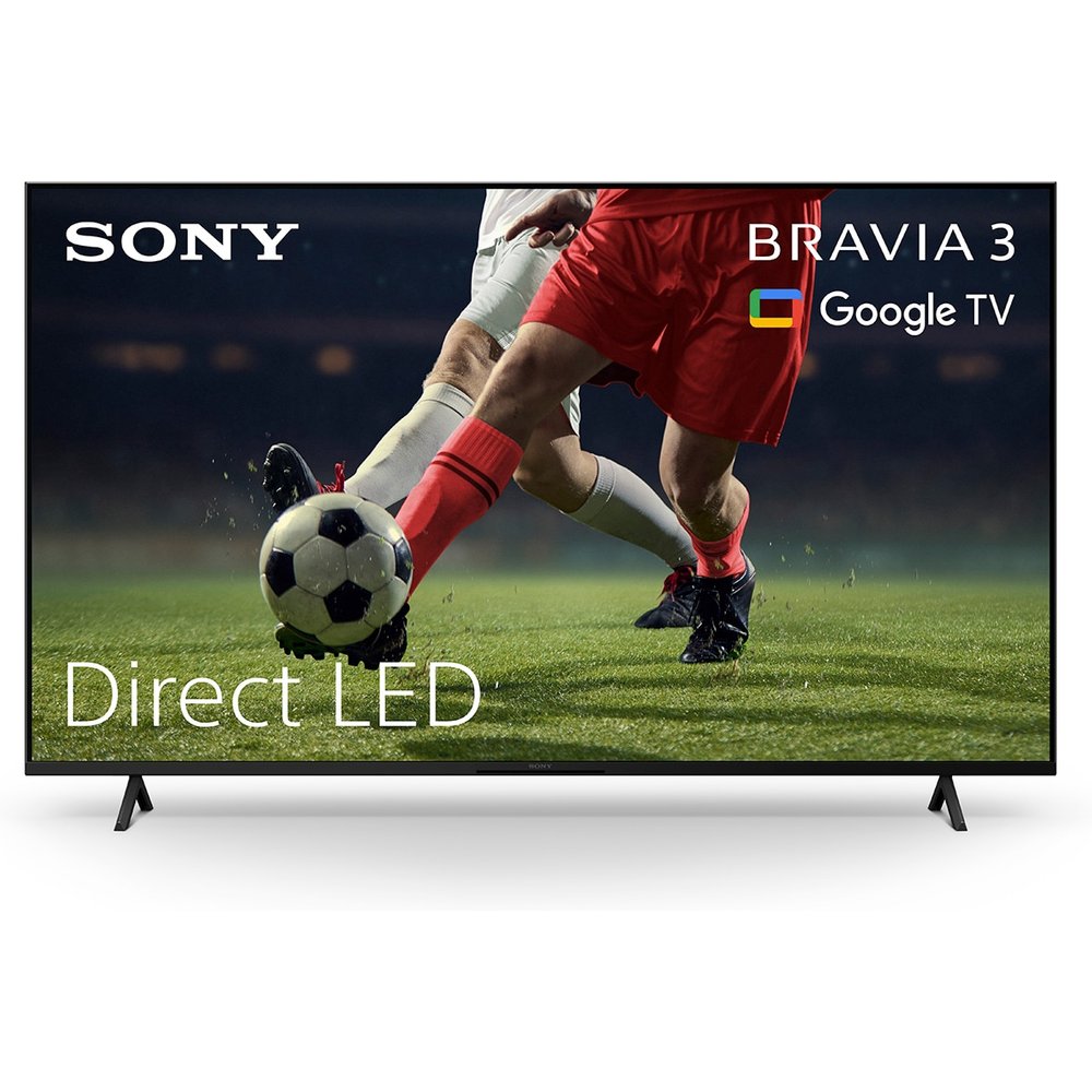 Sony - TV 65" Sony BRAVIA 3 K65S35BP LED, 4K HDR, Google TV, Smart TV, Dolby Vision, Dolby Atmos, Triluminos PRO, X-Balanced Speaker, Game Menu.