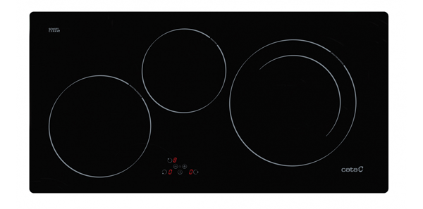 VITROCERAMICA INDUCCION CATA IB 853 BK /A 3 ZONAS COCCION ANCHO 80 CM