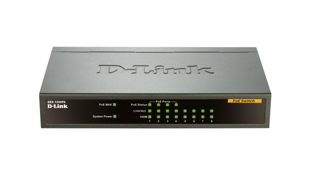 D-Link DES-1008PA 8 Puertos 10/100 - Switch