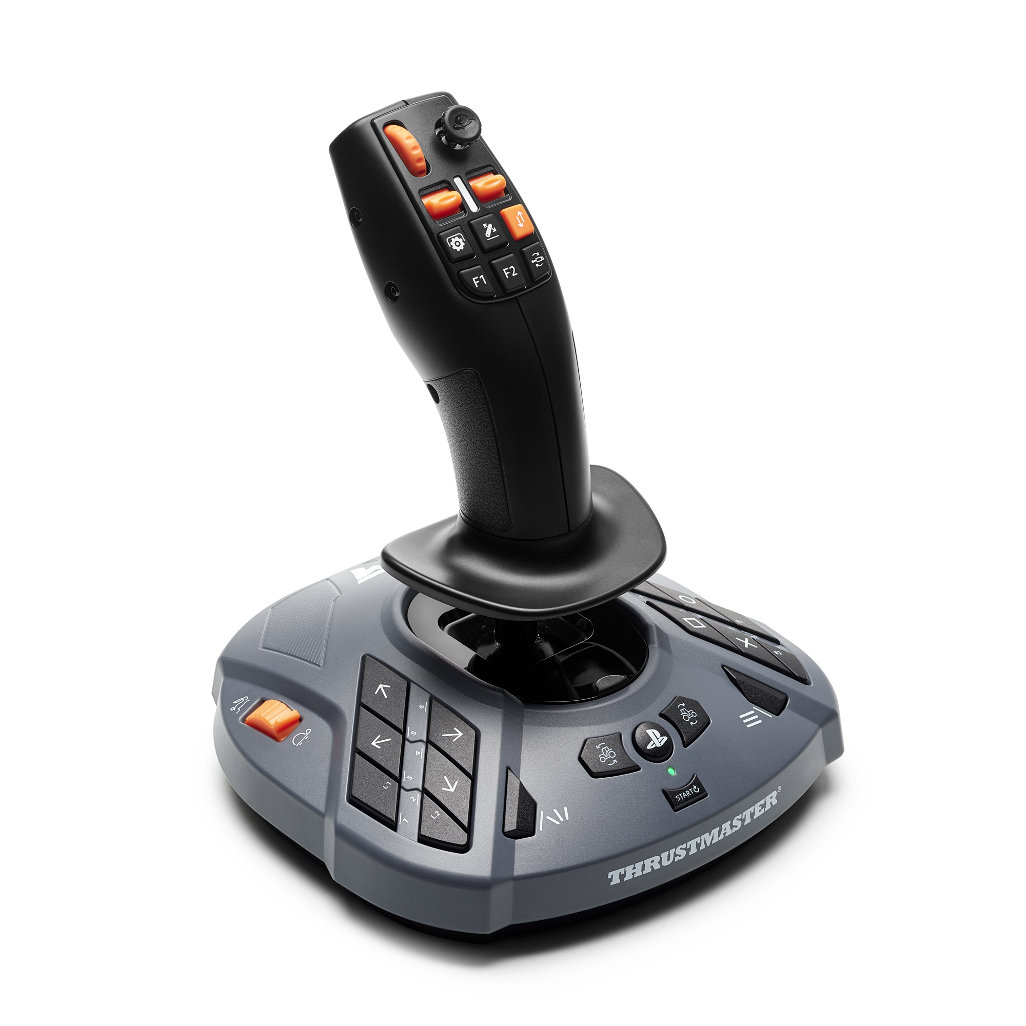 Joystick - Thrustmaster SimTask FarmStick, PS5/PC, Simulación para Farming Simulator y Construcción, 33 Botones, Sensores Magnéticos H.E.A.R.T