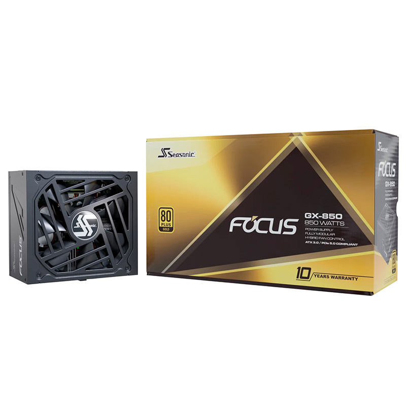 Seasonic Focus GX V4 80 Plus Gold 850W ATX 3.0 PCIE 5.0 Modular