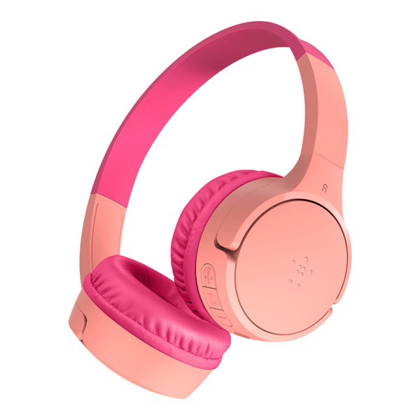 HEADSET BLUETOOTH BELKIN AUD002btBPKV3 SUPRAAURAL CARGA POR USB-C COLOR ROSA KIDS