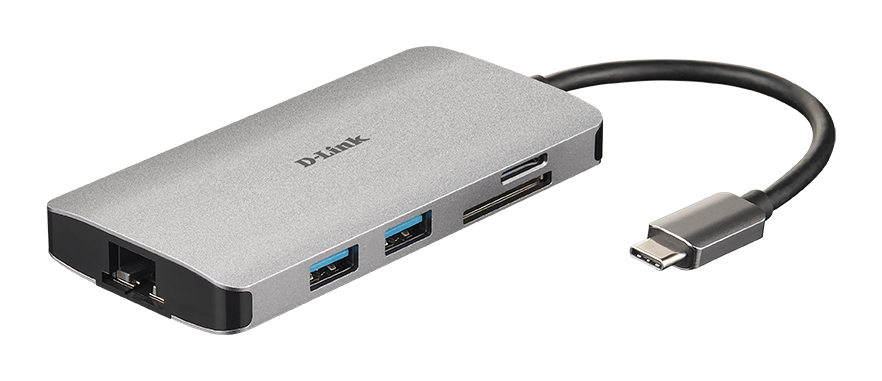 D-Link DUB-M810 USB-C 3xUSB 3.0 1xThunderbolt 1xHDMI 1xRJ45