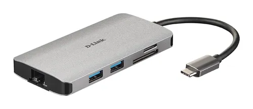 D-Link DUB-M810 USB-C 3xUSB 3.0 1xThunderbolt 1xHDMI 1xRJ45
