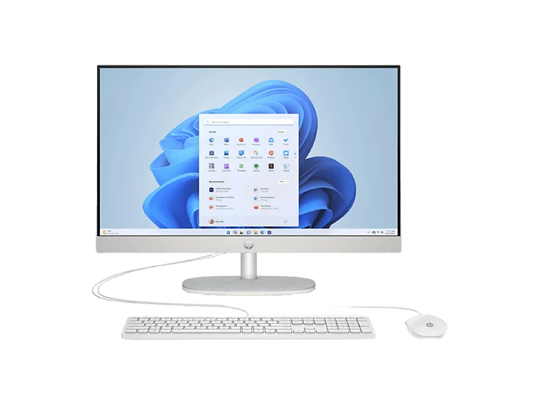 All in one - HP 24-cr0183ns, 23.8" Full-HD, Intel® Core™ i5-1335U, 8 GB RAM, 512 SSD, Iris® Xᵉ, Windows 11 Home, Blanco caracola