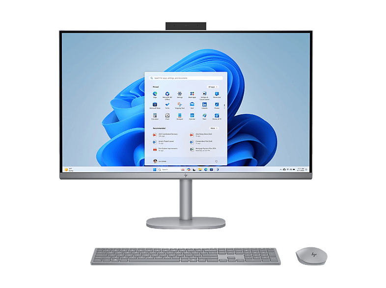All in one - HP OmniStudio X 32-c0025ns PC, 31.5" UHD 4K, Intel® Core™ Ultra 5 125H, 16GB RAM, 1TB SSD, GeForce RTX™ 4050, Windows 11 H, Plata meteoro