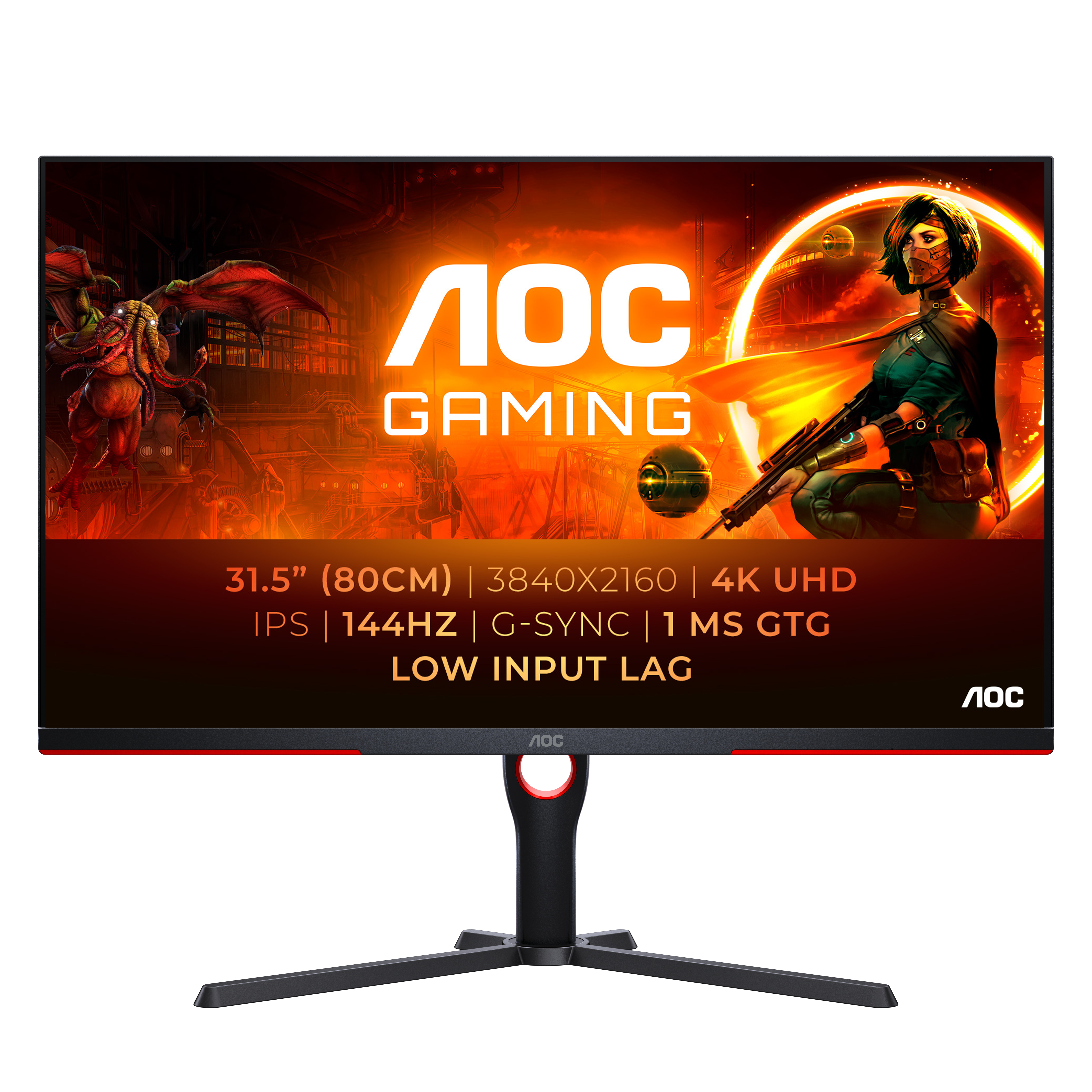 AOC G3 U32G3X/BK pantalla para PC 80 cm (31.5") 3840 x 2160 U32G3X/BK