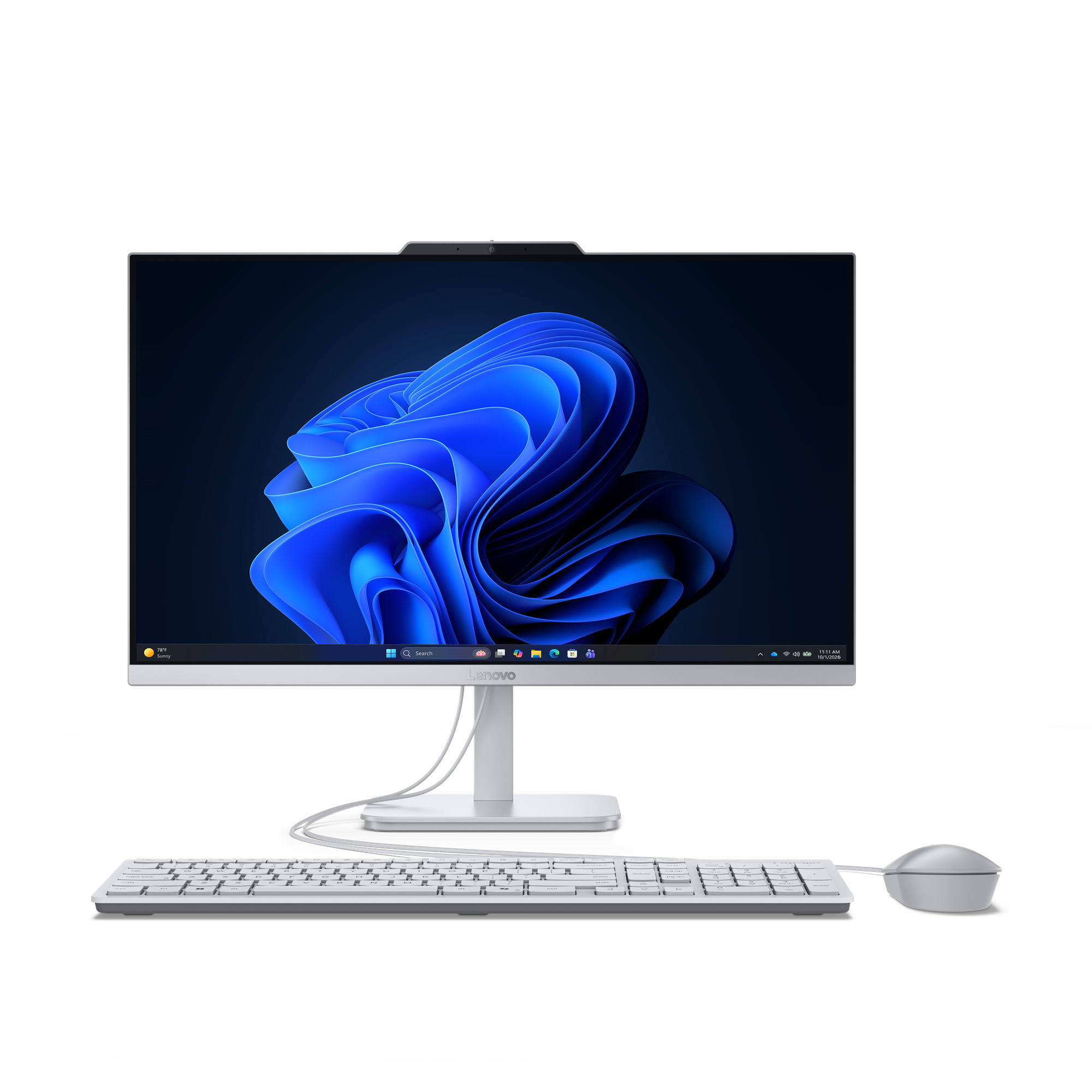 All in one - Lenovo A105 24, 23.8" Full-HD, AMD Ryzen™ 5 40, 16GB RAM, 512GB SSD, Radeon™ 610M, Windows 11 Home, Incluye teclado y ratón