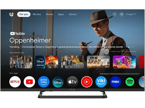 TV DLED 40" - PEAQ PTV 40GF-5025C, Full-HD, Google TV, Smart DVB-T2, HDR10, Dolby Audio, Negro
