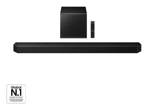 Samsung - Barra de sonido Samsung 2025 HW-Q800F, Dolby Atmos y DTS: X, Q-Symphony, 5.1.2 con 11 altavoces, 400W, Subwoofer inalámbrico 200W, Wi-Fi.