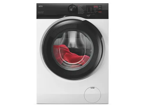 Lavadora carga frontal - AEG LFE6D94O4B, 9 kg, 1400 rpm, 10 programas, IA Wash Assist, Cajón largo, Blanco