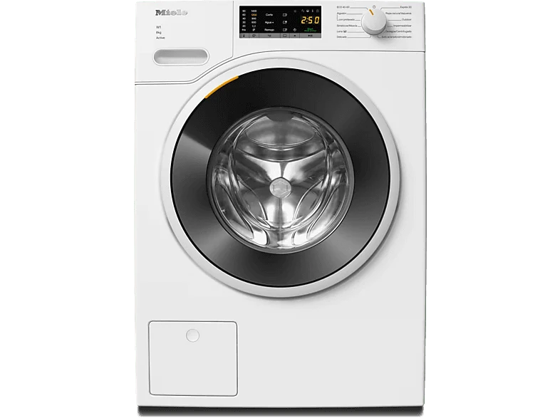 Lavadora carga frontal - Miele WWA120 WCS, 8 kg, 1400 rpm, 12 programas, CapDosing, AddLoad, Blanco loto