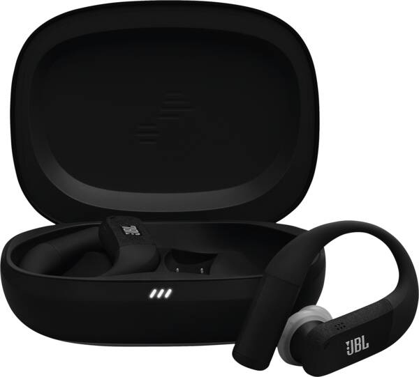 Auriculares deportivos - JBL Endurance Peak 4, Intraurales, Bluetooth, 48h Autonomía, 6 Micrófonos, Cancelación de Ruido Adaptativa, Negro/Gris