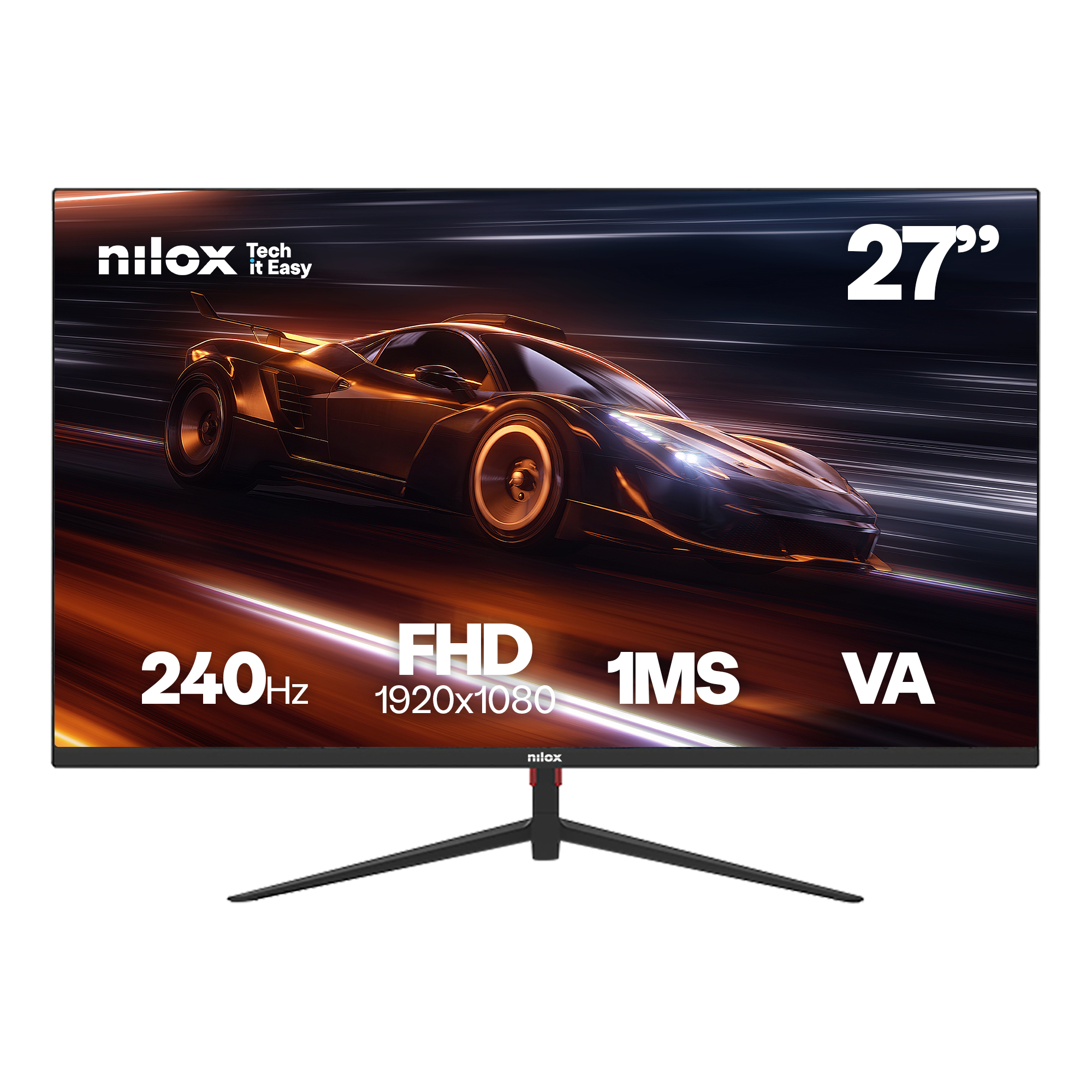 NILOX MONITOR 27 GAMING FHD 240HZ 27" LCD VA Full HD HDMI