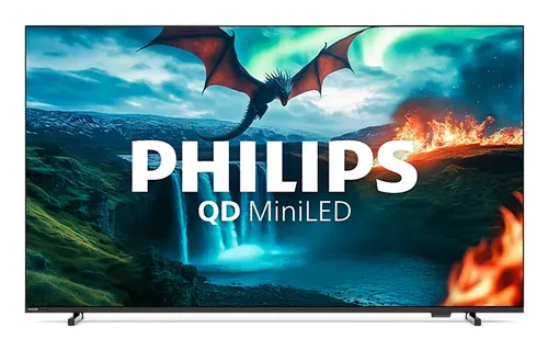 TV Mini LED 55" - Philips 55MLED820/12, UHD 4K a 60Hz, P5 Perfect Picture Engine, Smart TV, DVB-T2, Dolby Atmos y DTS:X, HDR10+, Titan OS, Negro