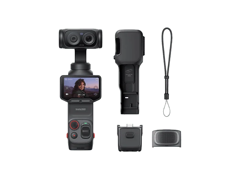 Cámaras deportivas - Insta360 Luna Ultra Standard Bundle, 8K, 240 min Autonomía, Apertura F1.8, Sensor CMOS 1/1.3", Negro