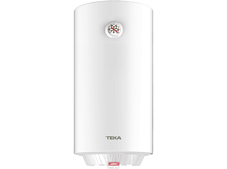 Termo eléctrico - Teka EWH 100 C, Capacidad 100L, Vertical, Tanque esmaltado en Zafire, IPX4, Blanco