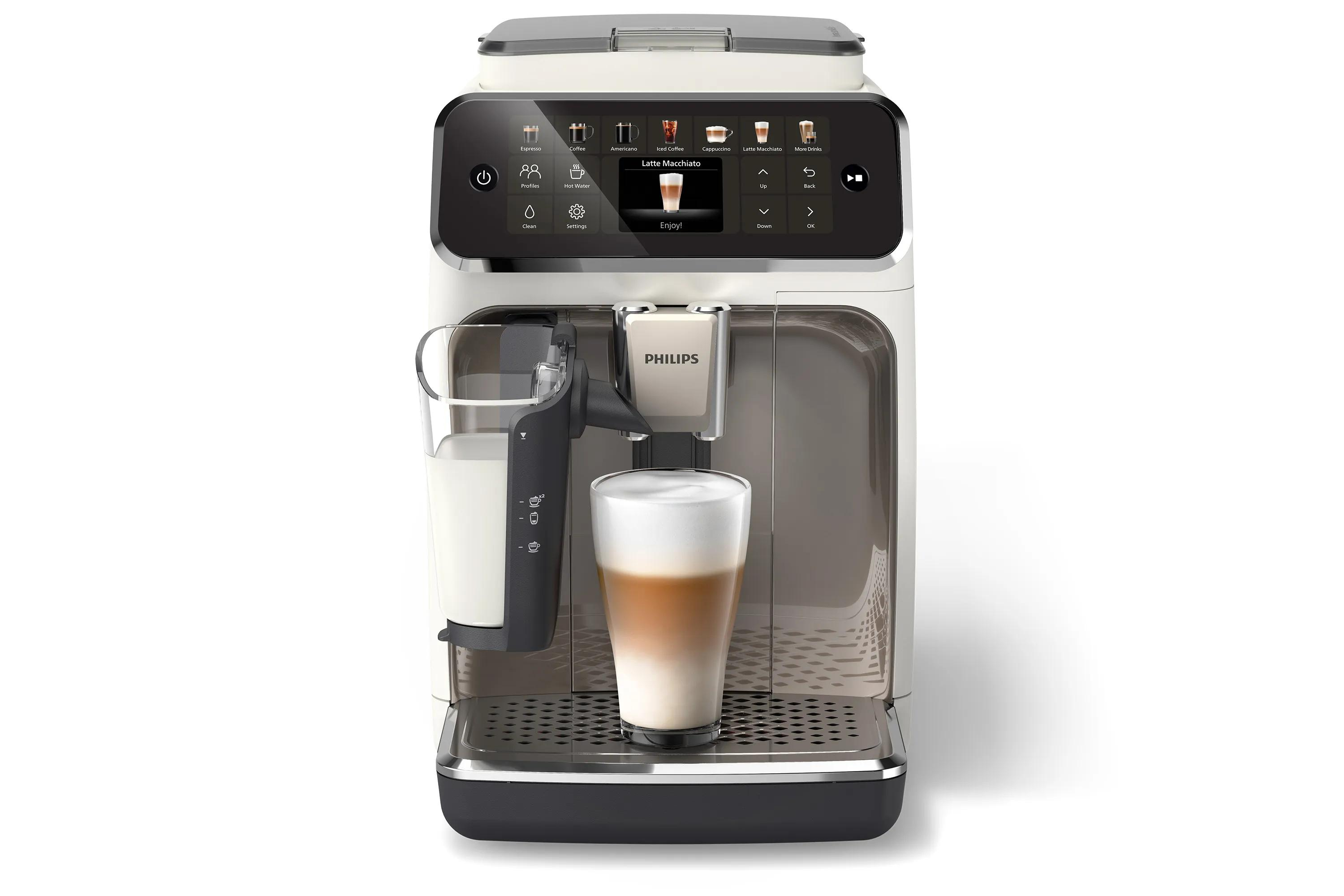 Cafetera superautomática Philips 4400 Series LatteGo EP4443/70 Gris