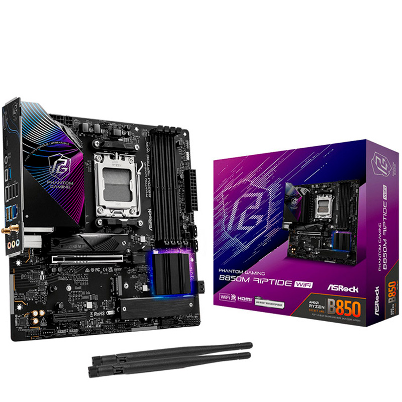 AS Rock Phantom Gaming B850M Riptide WIFI Socket AM5