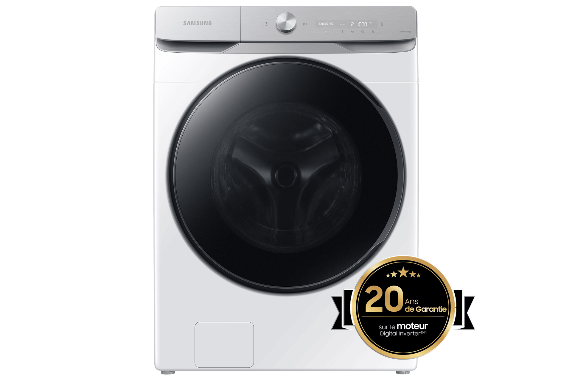 Lavadora carga frontal - Samsung WF20DG8650BWU3, 20 kg, 1100rpm, programas, Blanco