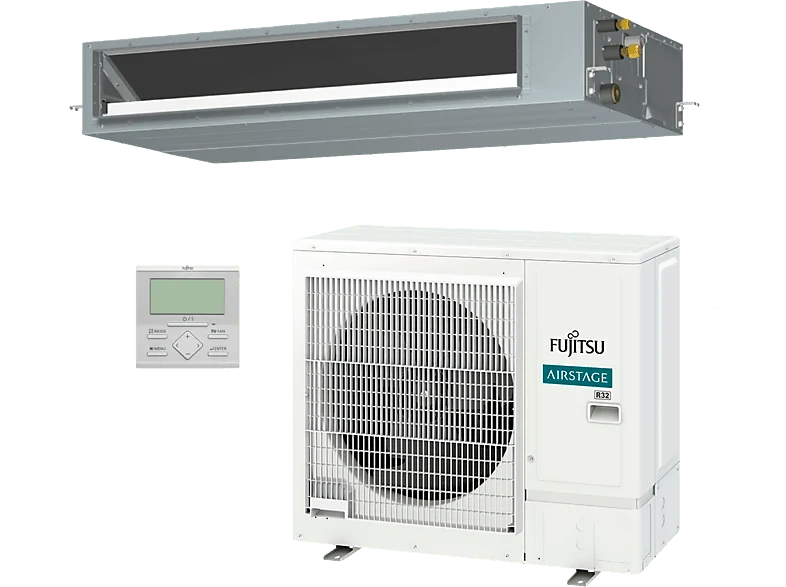 Aire acondicionado por conductos - Fujitsu ACY80-KA, 7309 fg/h, Motor DC Inverter, Blanco