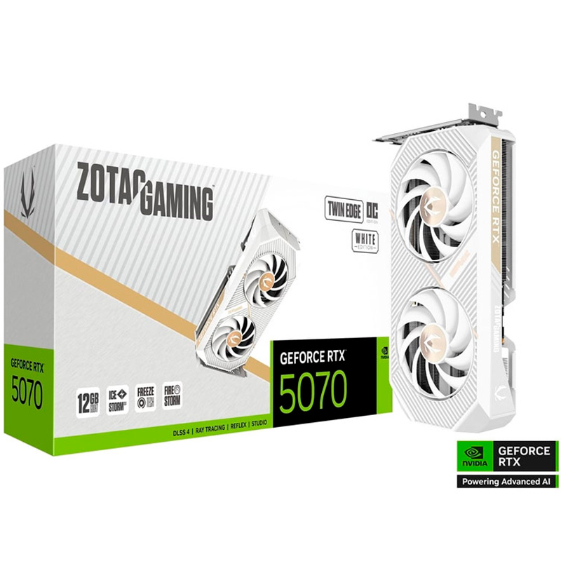 Zotac Gaming GeForce RTX 5070 Twin Edge OC White Edition 12GB GDDR7 DLSS4