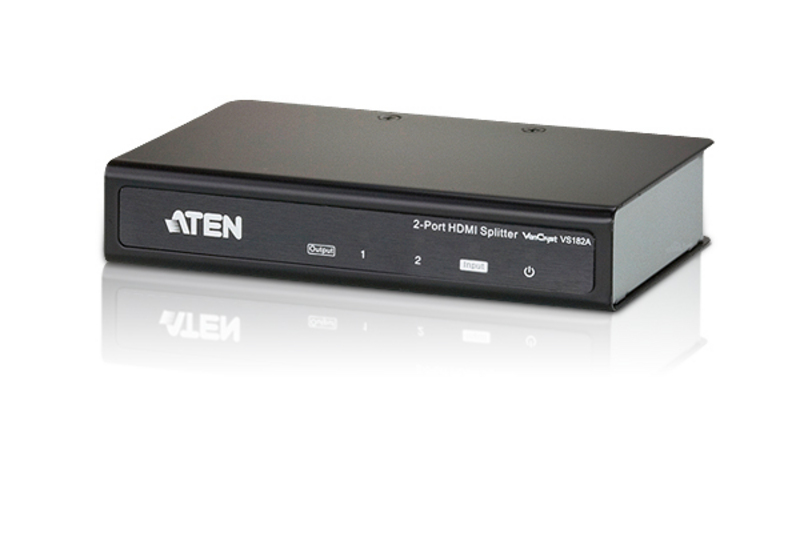ATEN 2Port HDMI Audio/Video Splitter | 4Kx2K VS182A: VS182A-AT-G