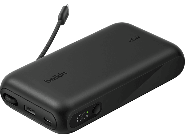 Powerbank - Belkin Boostcharge, 20 K ,45 W , USB Tipo C y USB, Negro