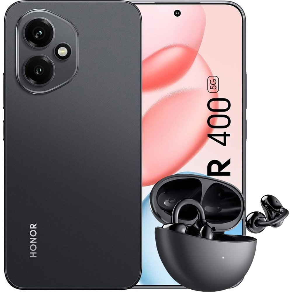 Honor - Móvil HONOR 400 6,55" Qualcomm Snapdragon 7 Gen 3 + Auriculares HONOR Choice Earbuds Clip.