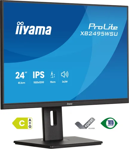 iiyama XB2495WSU-B1 Monitor ProLite 24" IPS 16:10 100Hz XB2495WSU-B1