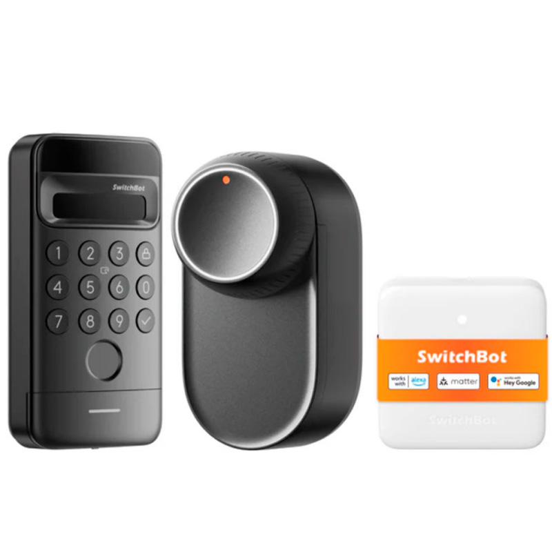 SwitchBot Lock Ultra VISION Combo Inalámbrico Negro
