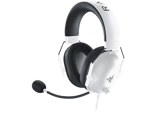 Auriculares gaming - Razer BlackShark V2 X, Circumaurales, Cable, Cancelación de Ruido Pasiva, Sonido envolvente 7.1, White Edition