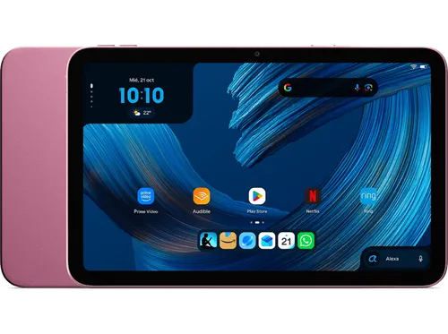 Tablet - Amazon Alexa 8, Pantalla táctil 8.7" WXGA+, 4 GB RAM, 128 GB, 14 horas de reproducción, Rosette