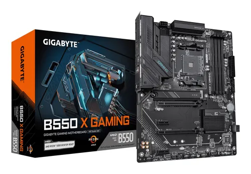 Placa base Gigabyte B550 X Gaming AMD AM4 DDR4 ATX Sin WiFi Marrón