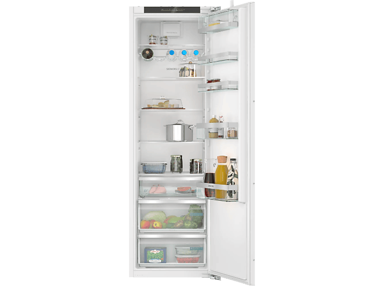 Frigorífico una puerta - Siemens KI81RADD0, IQ500, No frost, 174.9 cm, 310 l, Cajón hyperFresh, Función de súper refrigeración, Blanco