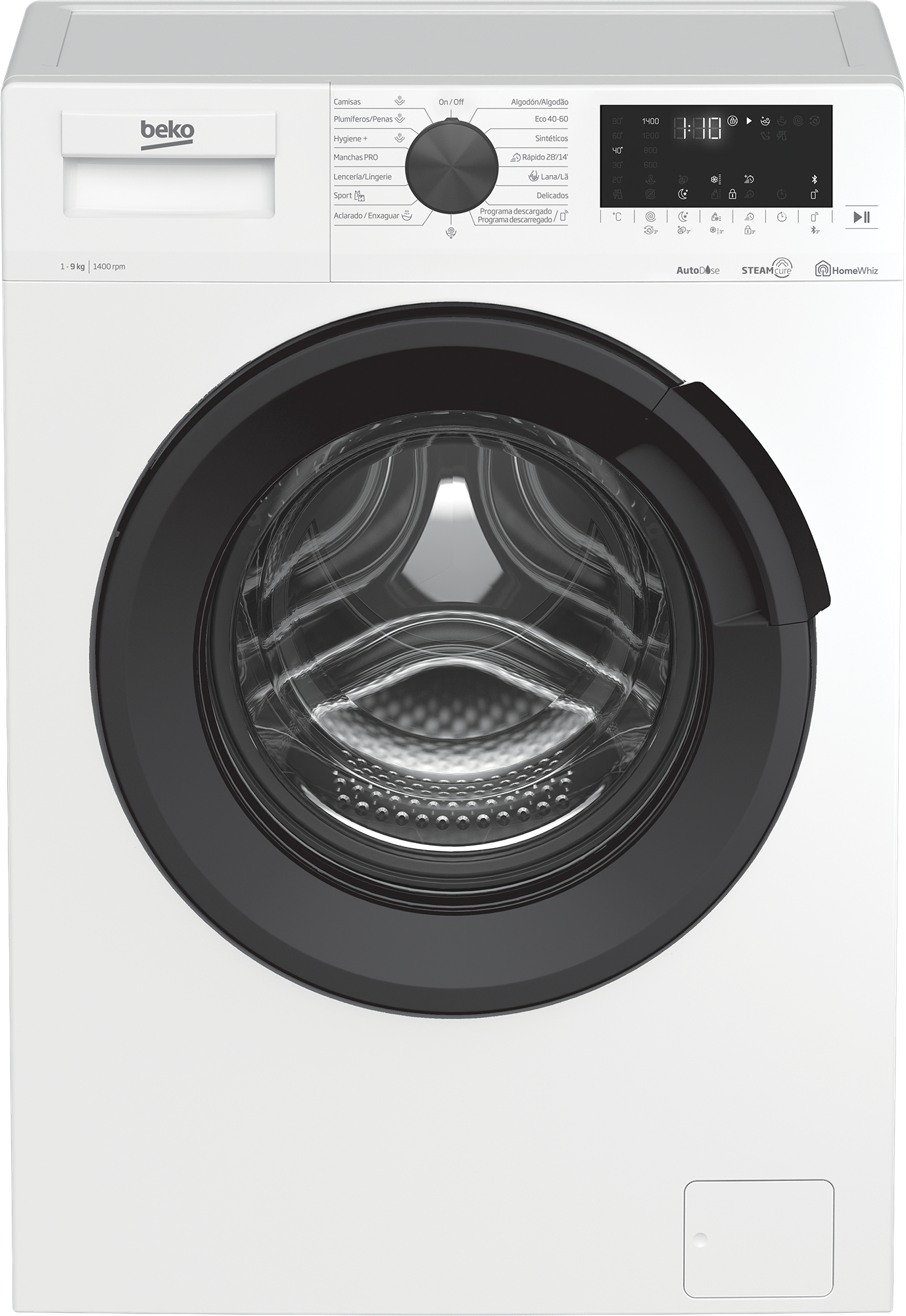 LAVADORA CARGA FRONTAL BEKO WRA 9714 XW DR 9 KG 1400 RPM B BLANCO