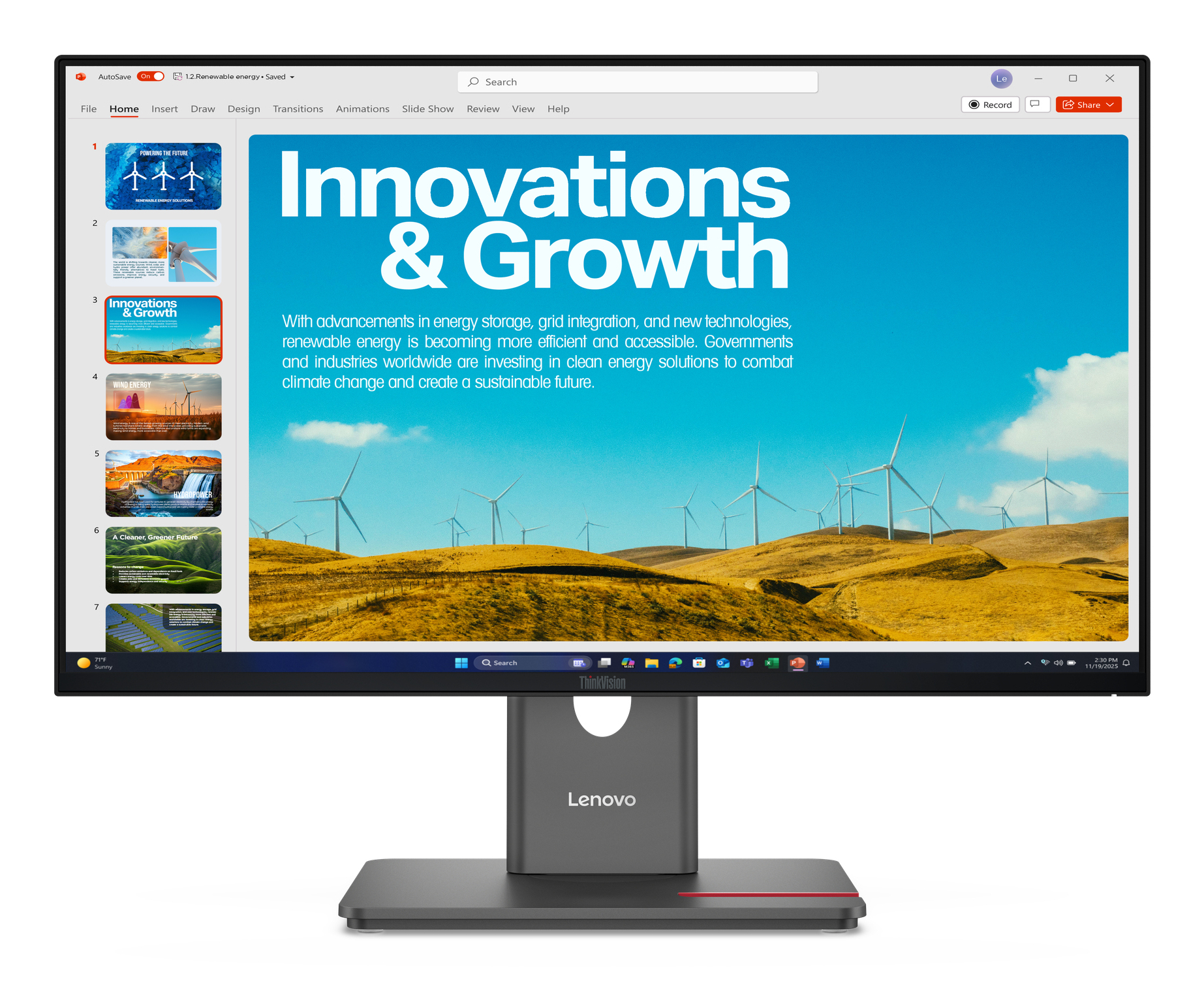 Lenovo ThinkVision P24QD-40 pantalla para PC 60,5 cm 64B1GAT1EU