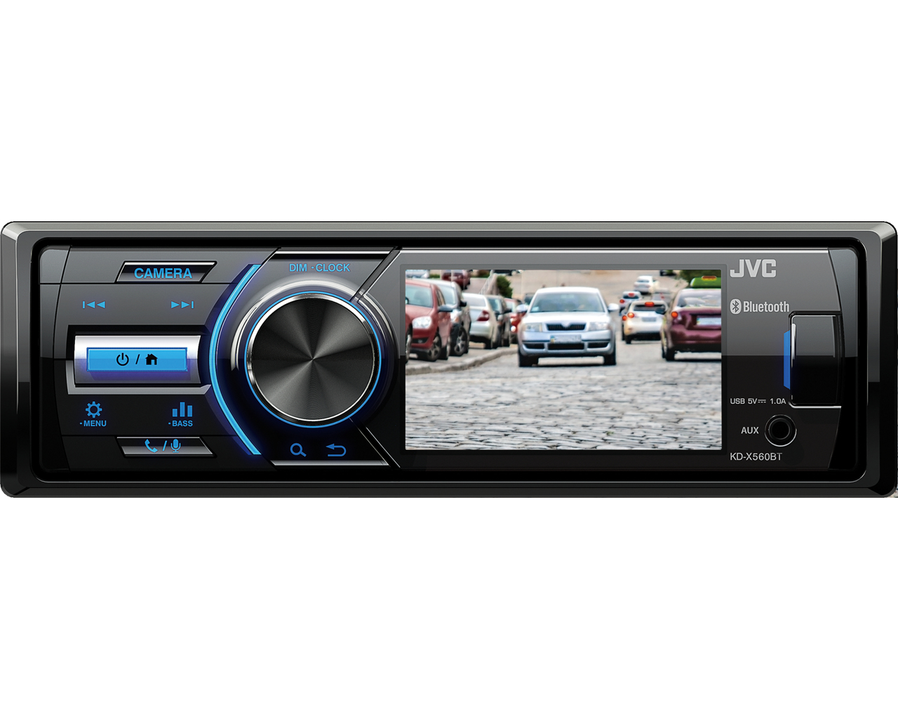 Autorradio JVC Negro 3 pulgadas 1DIN Bluetooth KD-X560BT