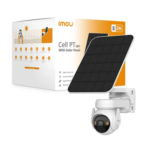 IMOU Cell PT Kit Blanco 3MP Solar IP66 Cámara de vigilancia