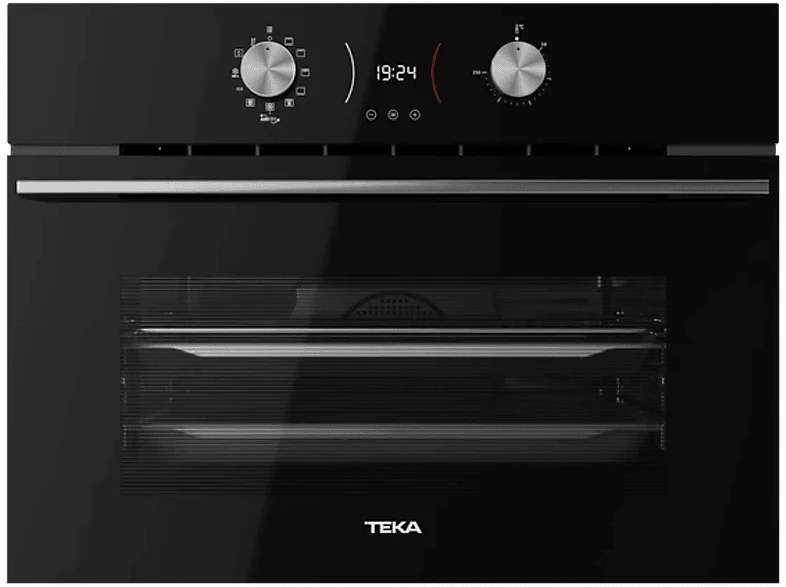 Horno compacto - Teka HLC 8406 BK, Multifunción, Sistema de limpieza integrado, 44 l, 45 cm Ancho, Función Airfry, Negro