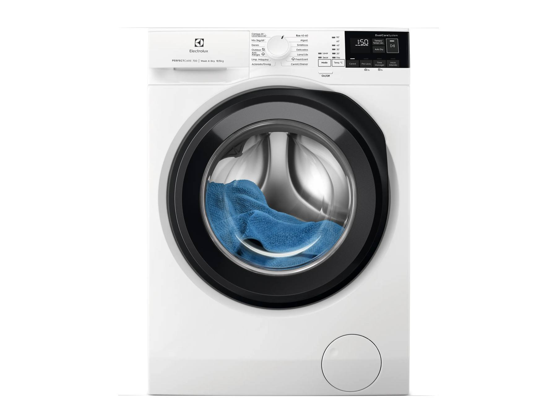 Electrolux Lavadora secadora de libre instalación Serie 700 DualCare de 9.0 kg EW7W4943EB