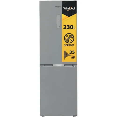Frigorífico combi - Whirlpool WHK 26363 XP6E, Total No Frost, Altura 186.5 cm, Capacidad 316 l, ProFresh, Perfect Fit, Pearl Inox