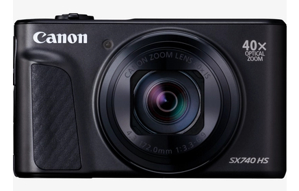 Cámara - Canon PowerShot SX740 HS LITE EDITION, DIGIC8, CMOS, 40x, 10 fdp, Pantalla LCD Desplegable, 4K, 5 ejes, Bluetooth, Negro