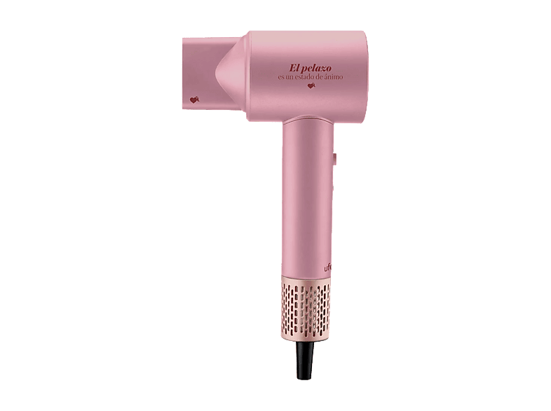Secador - Ufesa La Vecina Rubia, 1600 W, 2 Velocidades, Niveles calor + Frío, Tecnología Ion-Plasma Care, Difusor incluido, Edición Limitada, Rosa
