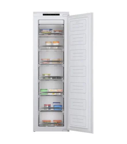 Congelador integrable - Haier HAUN518EW, 200 l, 176.9 cm, Sin panelar