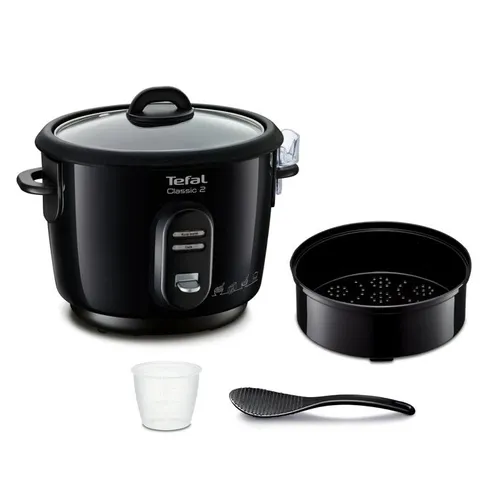 Tefal New Classic, Arrocera eléctrica, 3L, 4 accesorios, Negra
