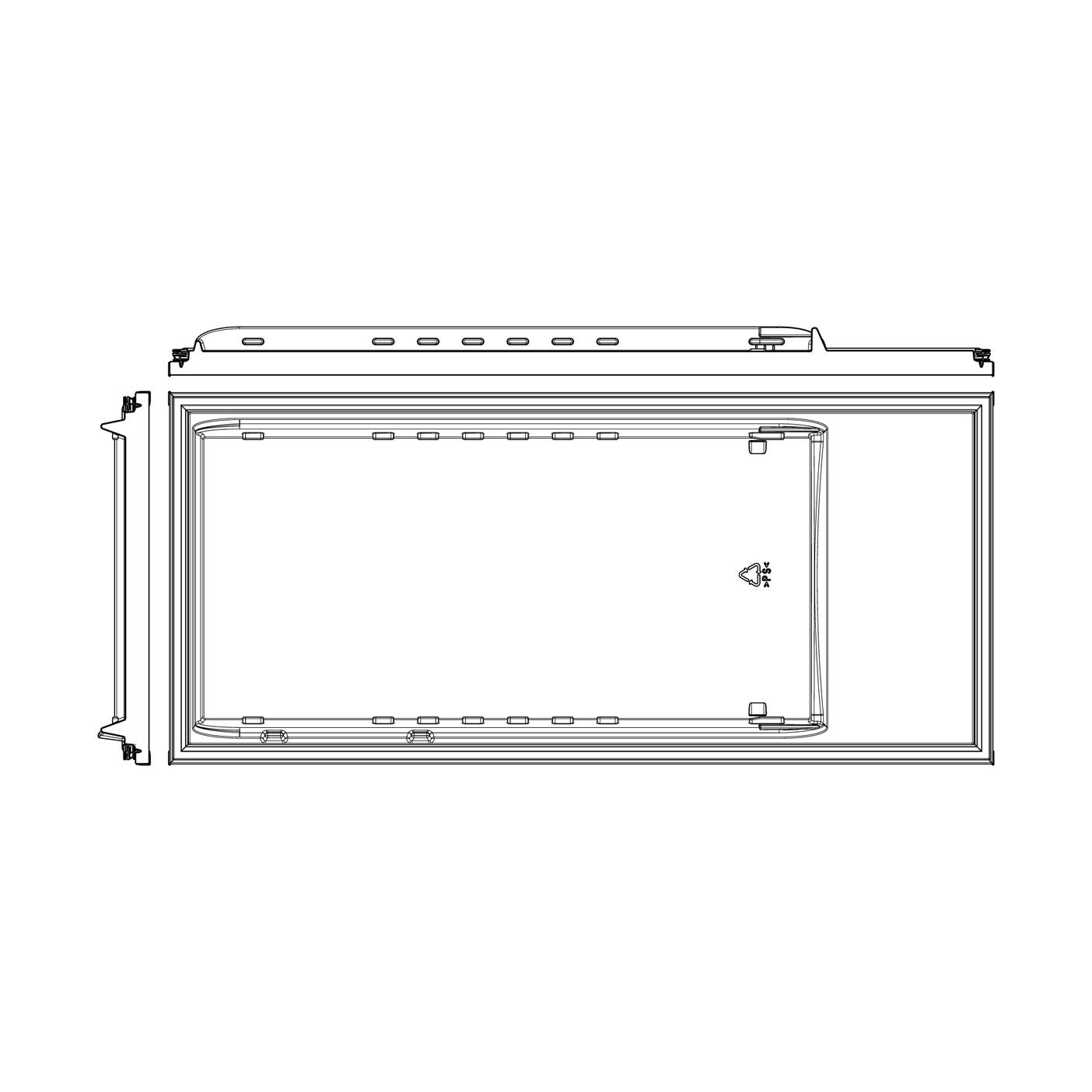 AEG Puerta de frigorífico blanca - 538x1193mm 140011534017