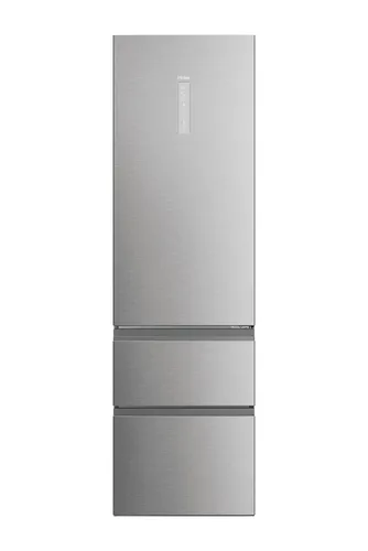 Frigorífico combi - Haier Series 5 HTW5620CNMG, No Frost, 205 cm, 414 l, My Zone, Direct Access, Inox