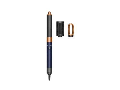 Moldeador - Dyson Airwrap™ Origin, Tecnología iónica, 3 Velocidades, Accesorios, Prussian Blue/Rich Copper